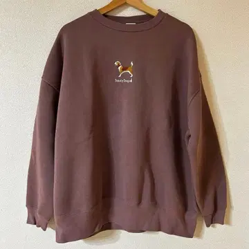 Saucy Dog 사우시도그 강아지 맨투맨 비글 핑크 L 사이즈