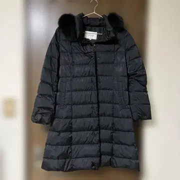 세일 UNTITLED 퍼 달린 블랙 다운 자켓