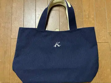 키타무라 토트백 대용량 네이비 캔버스