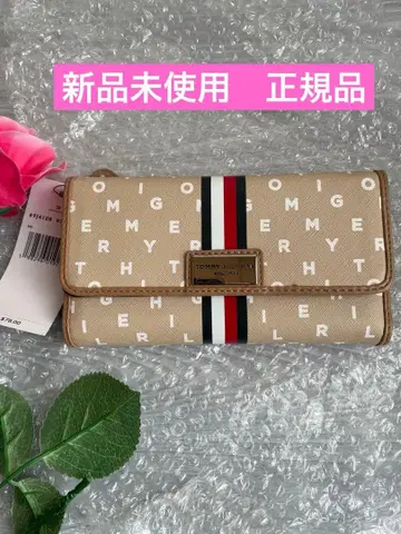 새상품 타미힐피거 TOMMY HILFIGER 장지갑 베이지 브라운