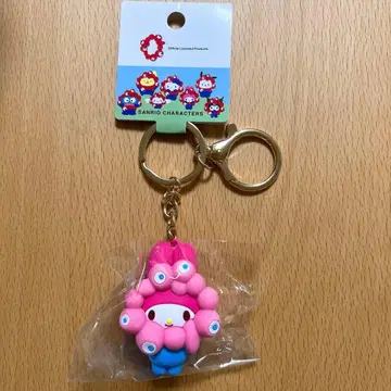 박람회 산리오 미야쿠미야쿠 입체 마스코트 키링 파스텔 마이멜로디