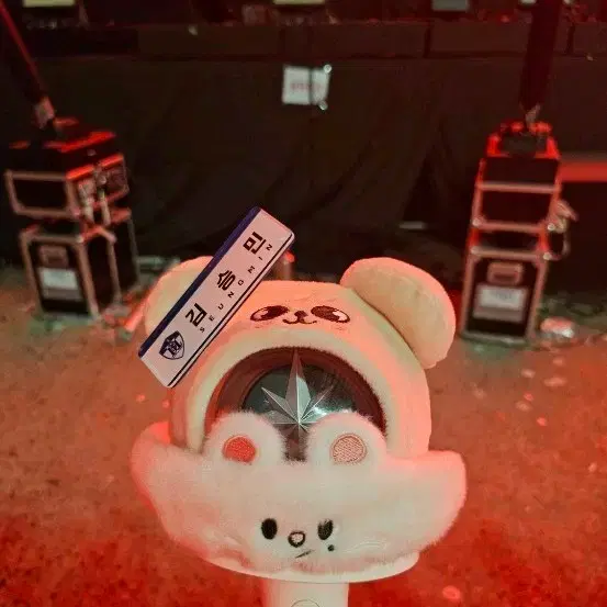 스키즈 응원봉 매직스쿨 승민 명찰 지니렛 스크런치