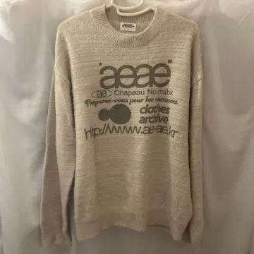 aaee 한국 크림 스웨터