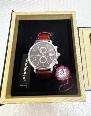 미사용 새상품 Orobianco 시계 화이트/골드