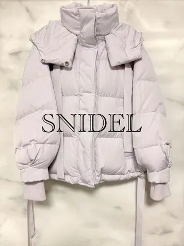 스나이델 니시카와 업사이클 숏 다운 핑크