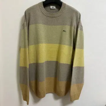 구제 의류 라코스테 니트 파스텔 그린 오렌지 브라운