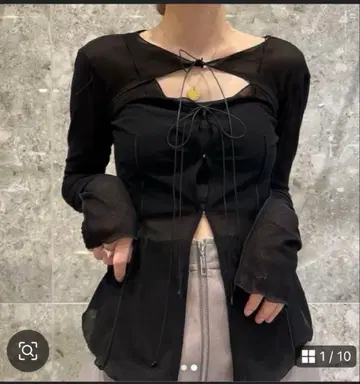 LE CIEL BLEU 텍스처 시어 보우 탑