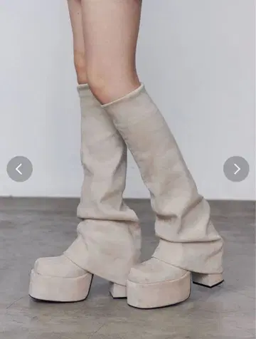 EMODA 루즈 플레어 커버 핏 부츠 L 사이즈