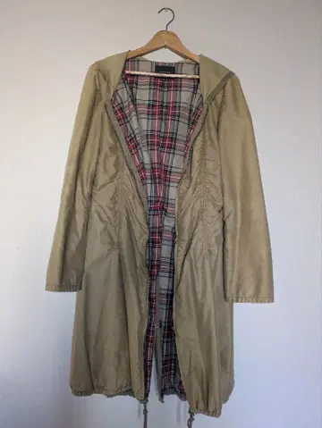 후드 부착 모즈 코트