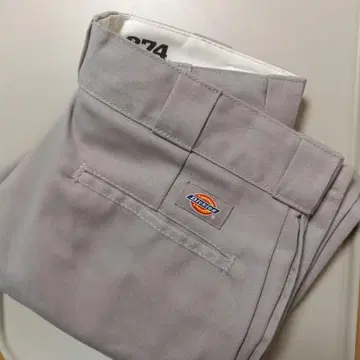 Dickies 오리지널 핏 그레이 워크 팬츠 874