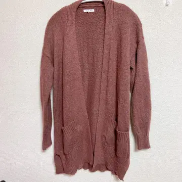 maurices 로즈 컬러 M 사이즈 롱 가디건