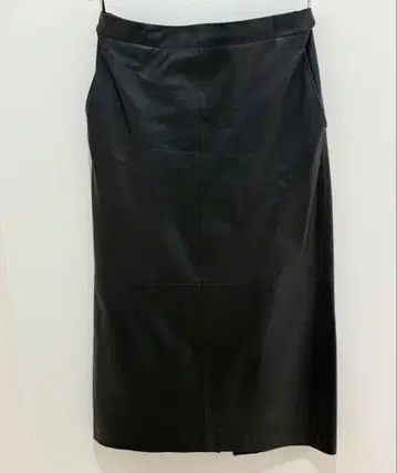 theory 블랙 가죽 타이트 스커트 슬릿