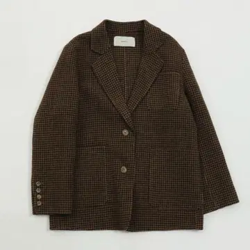 [ 즉시 구매 가능 ] TODAYFUL/울 체크 자켓/사이즈 38/브라운