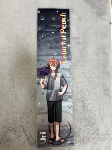 컬러풀 피치 유리 극락탕 머플러 타월