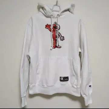 챔피온 x 세서미 스트릿 엘모 리버스 위브 후드티 복각 파랑 택