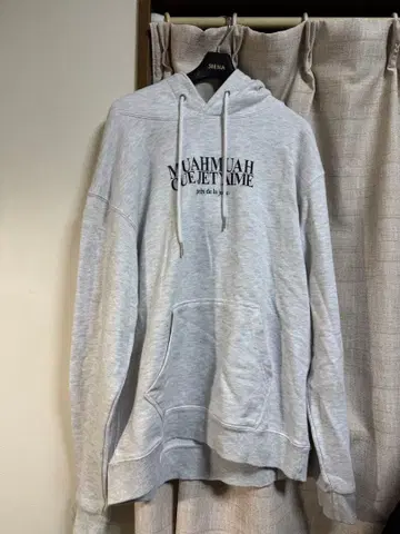 muah muah 프리 사이즈 그레이 후드티
