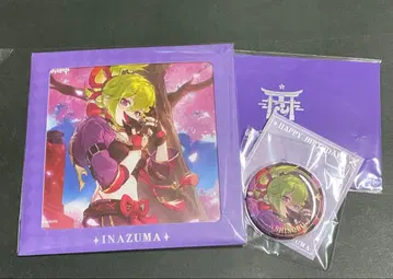 원신 운명의 날 시노부 번개 캔뱃지 색지 편지 생일