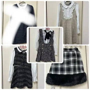 한정판 판매! evelyn 택 포함! 페미닌 코디 5벌 묶음 판매