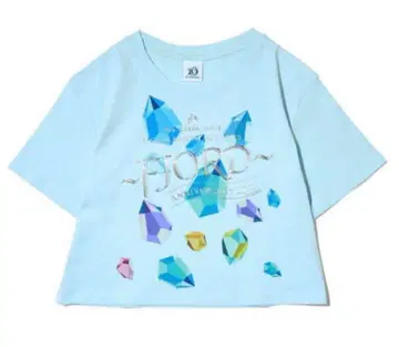 미세스 오오모리 씨 착용 디자인 FJORD 크리스탈 T셔츠 크롭