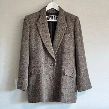 KERRY 테일러드 자켓 38 브라운 일본제 케리