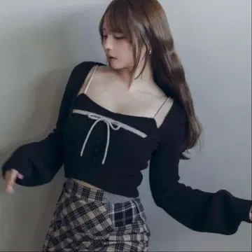 andmary natalie ribbon set black