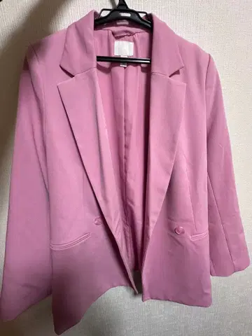 핑크 테일러드 자켓