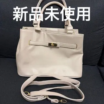 미사용 새상품 2way 그레이 금장 장식 숄더백