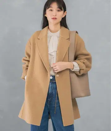 울 캐시미어 리버 체스터 코트