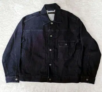 유니클로 데님 자켓 다크 블루