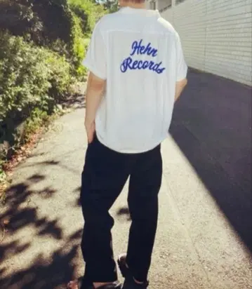 후지이 카제 헨레코 유니폼/볼링 셔츠 화이트 L