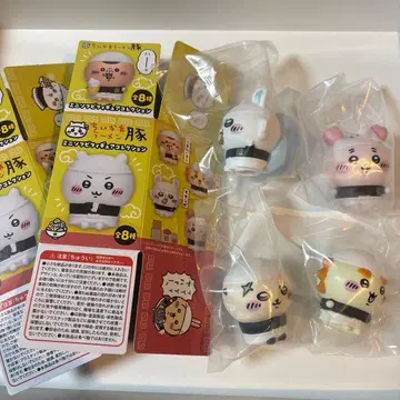 치이카와 라멘돈 미니 소프트 비닐 피규어 4개 세트