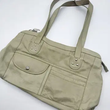 [ 사용감 있음 ] 마크 제이콥스 가죽 백 라이트 그린