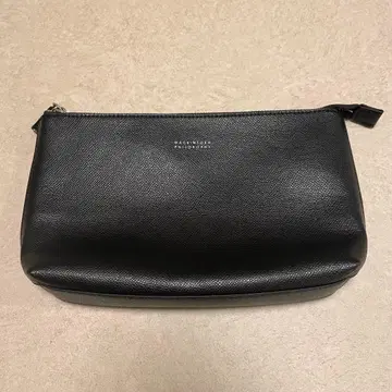 MACKINTOSH PHILOSOPHY 블랙 가죽 파우치