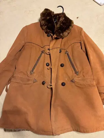 60s 캐나디안 코트 프렌치 빈티지 무스탕 매키노 덕