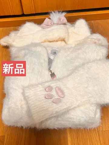 마리짱 샤기 니트 후드티