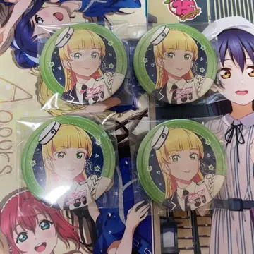러브 라이브! 슈퍼스타!! 라이브 가챠 캔뱃지 4개 세트 헤안나 스미레