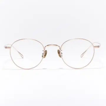 JINS Rim All Titanium 골드 프레임 도수 없는 안경