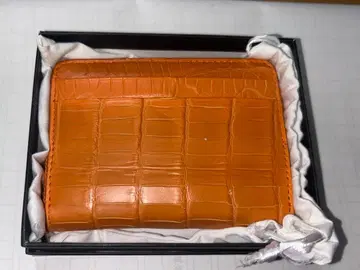 [ 미사용 새상품 ] 크로커다일 지갑 오렌지