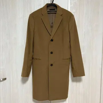 울 캐시미어 혼방 체스터 코트 L