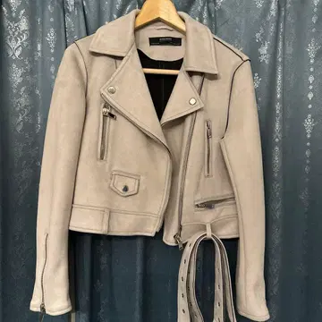 ZARA 숏 기장 라이더 스웨이드