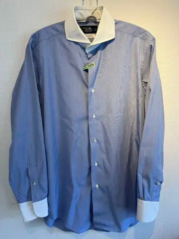가마쿠라 셔츠 블루 화이트 스트라이프 셔츠 40-84 클리닝 완료