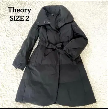 [컨디션 최상] 띠어리 롱 다운 코트 숄카라 A라인 사이즈 2