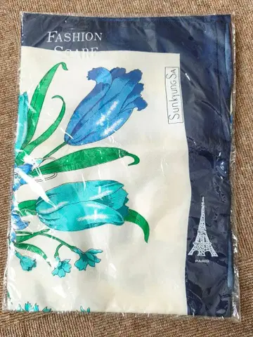 새상품 SunlunaS 꽃무늬 스카프