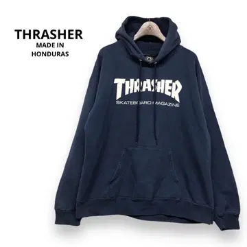 00s THRASHER 후드티 스페이드 택 온두라스 제조 빈티지
