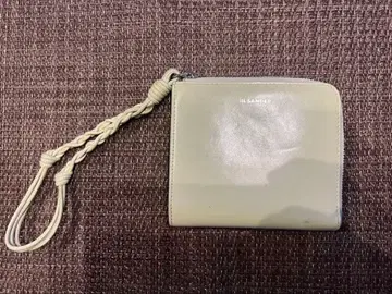 JIL SANDER 가죽 코인 케이스 라이트 그린