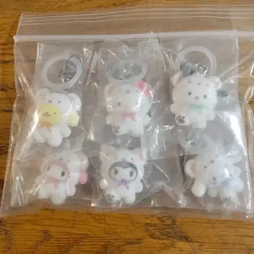 산리오 메지루시 액세서리 복슬복슬 스노우 컴프 전 6종