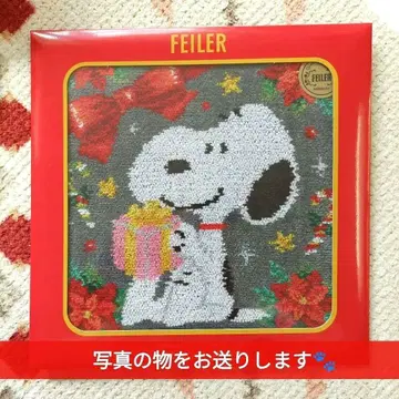 미개봉 새상품 스누피 FEILER 손수건 홀리데이 기프트 2