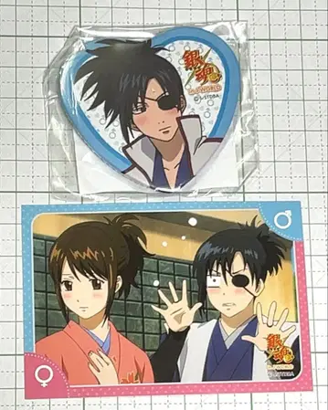 은혼 성전환편 J-WORLD 야규 쥬베에 큐베에 캔뱃지 특전 스티커