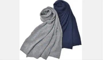 새상품급 자노네 대형 캐시미어 100% 머플러 스톨 네이비