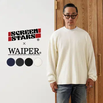 SCREEN STARS x WAIPER L/S 크루넥 써멀 T셔츠